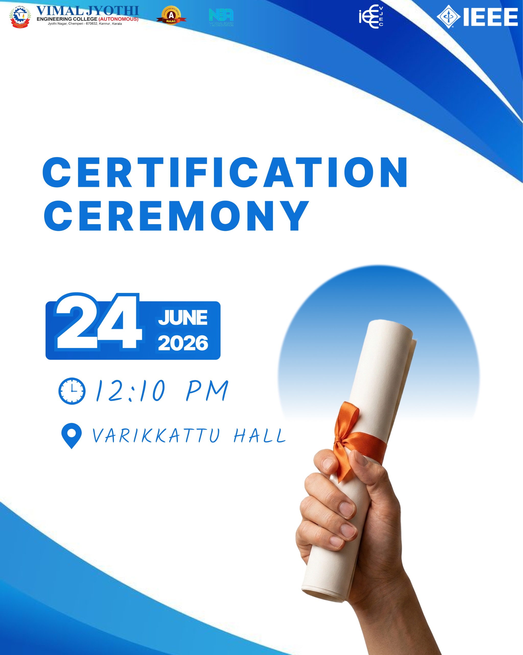 Certification Ceremony Poster