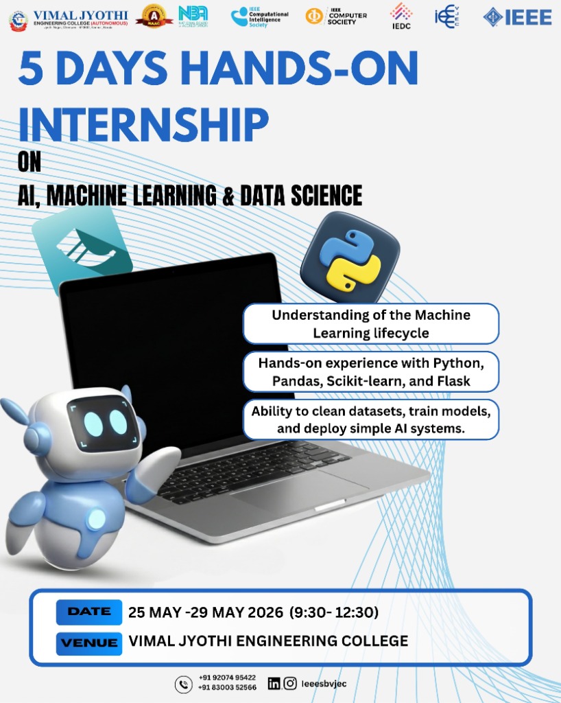 Hands-On Summer Internship Poster