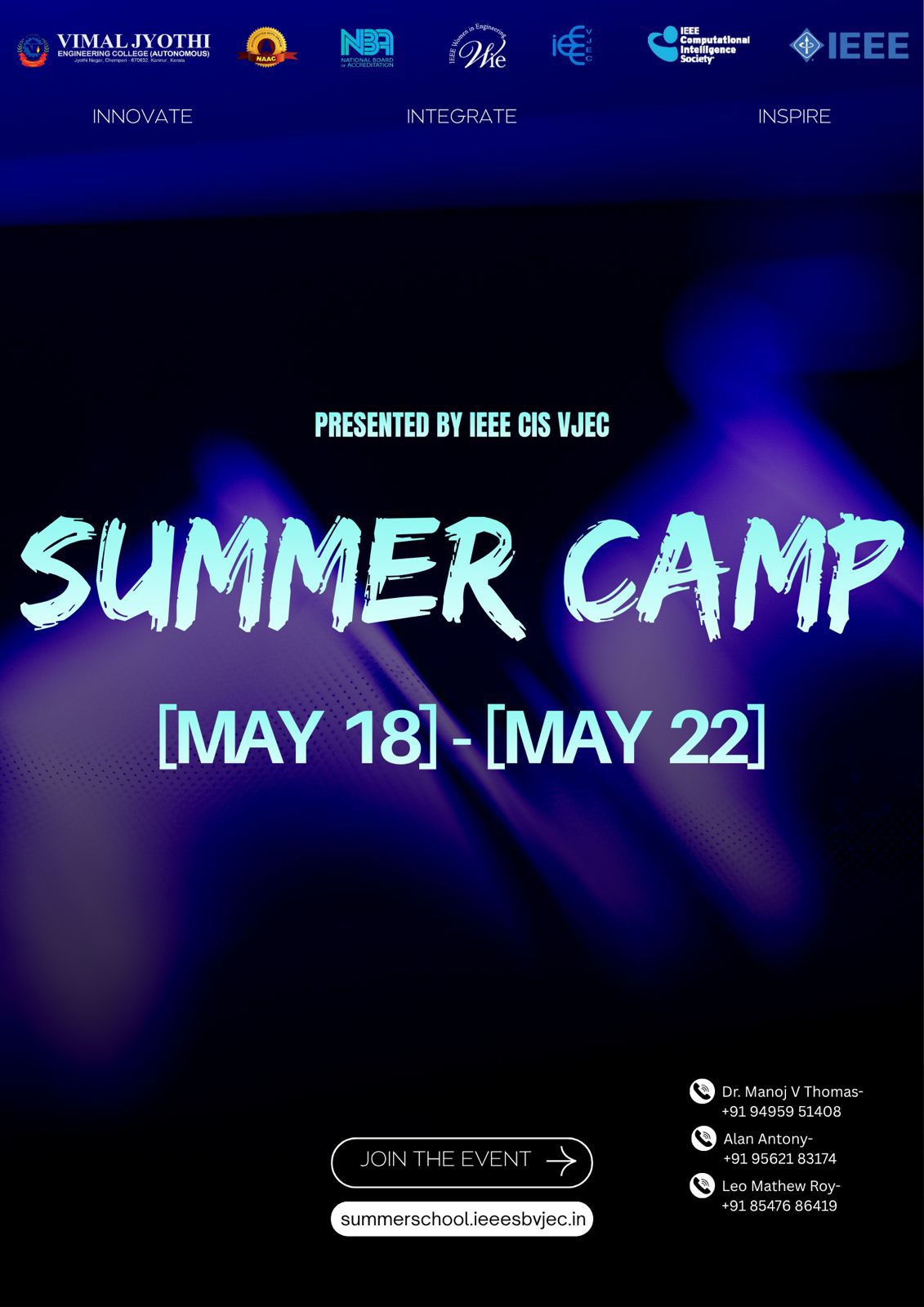 IEEE CIS VJEC Summer Camp 2026 Poster